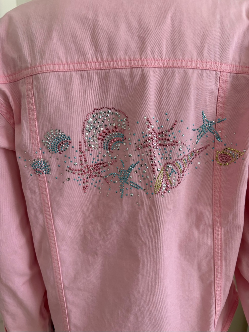Pink Women's Button-Front Jacket - Picture 7 of 13